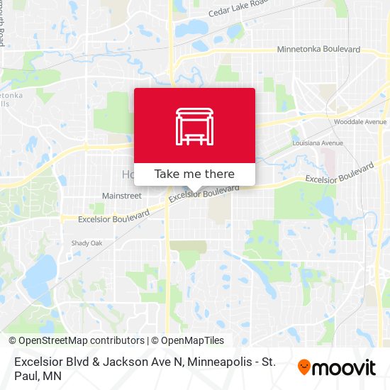 Excelsior Blvd & Jackson Ave N map