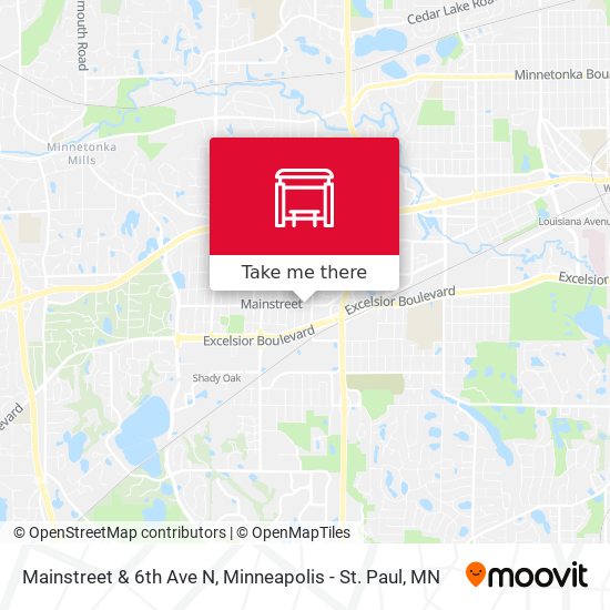 Mapa de Mainstreet & 6th Ave N