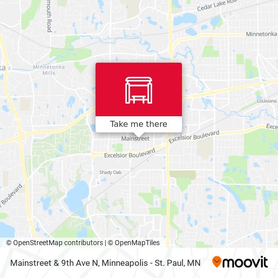 Mainstreet & 9th Ave N map