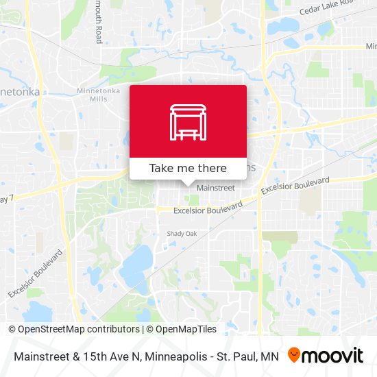 Mainstreet & 15th Ave N map