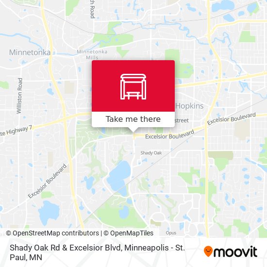 Mapa de Shady Oak Rd & Excelsior Blvd
