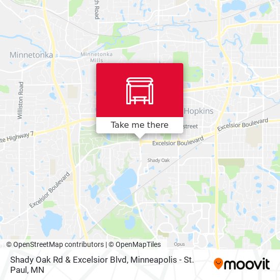 Shady Oak Rd & Excelsior Blvd map