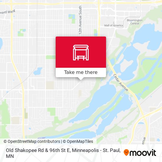 Mapa de Old Shakopee Rd & 96th St E