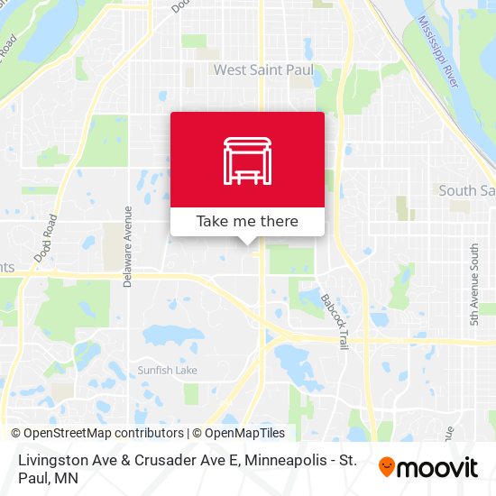 Livingston Ave & Crusader Ave E map
