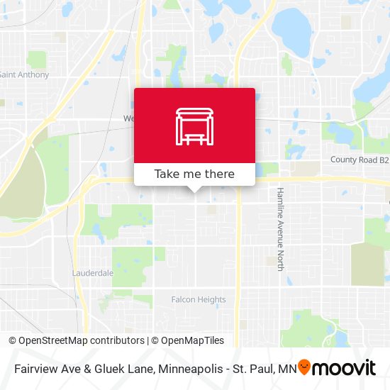Fairview Ave & Gluek Lane map