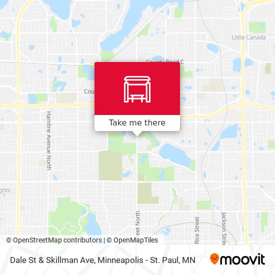 Dale St & Skillman Ave map