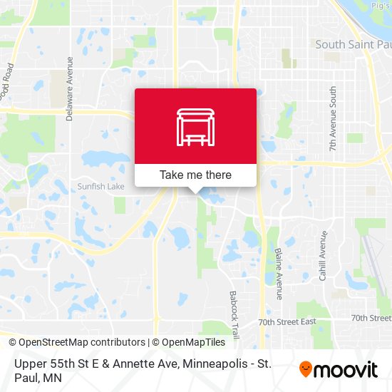 Mapa de Upper 55th St E & Annette Ave