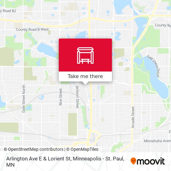 Arlington Ave E & Lorient St map