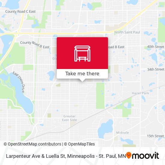 Larpenteur Ave & Luella St map