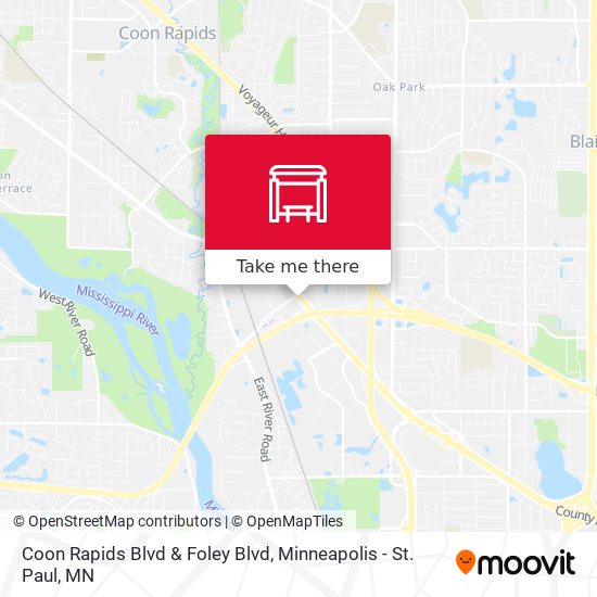Coon Rapids Blvd & Foley Blvd map