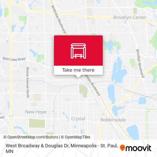 West Broadway & Douglas Dr map