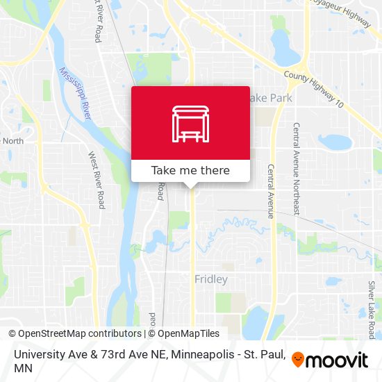 Mapa de University Ave & 73rd Ave NE