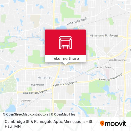 Cambridge St & Ramsgate Apts map