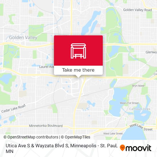 Mapa de Utica Ave S & Wayzata Blvd S