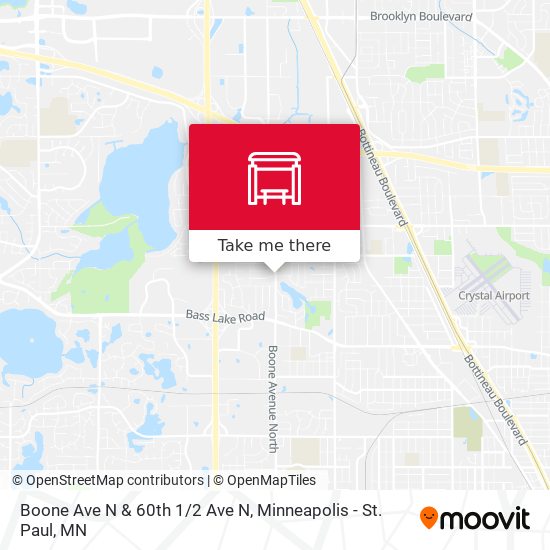Boone Ave N & 60th 1/2 Ave N map