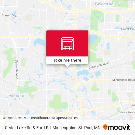 Mapa de Cedar Lake Rd & Ford Rd