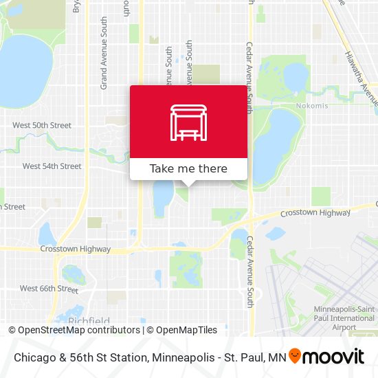 Chicago & 56th St Station map