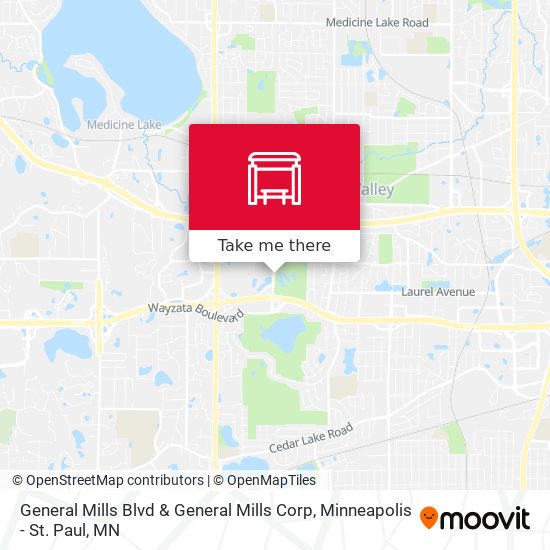General Mills Blvd & General Mills Corp map