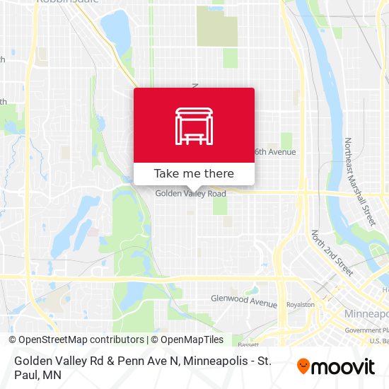 Golden Valley Rd & Penn Ave N map