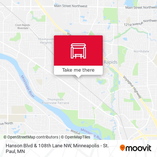 Hanson Blvd & 108th Lane NW map