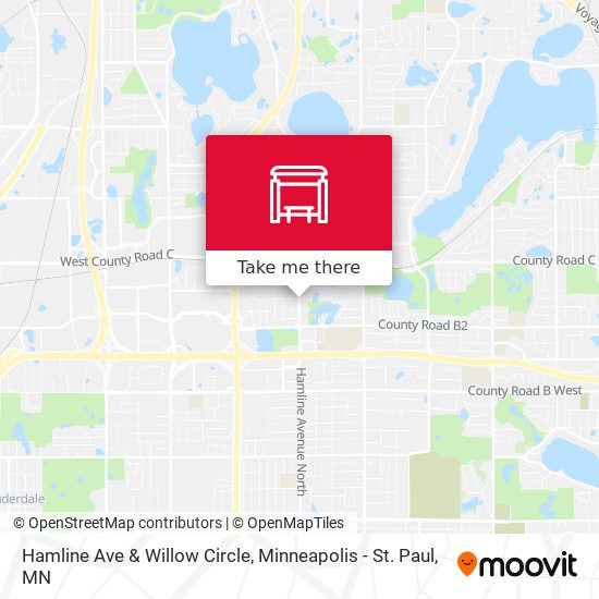 Hamline Ave & Willow Circle map