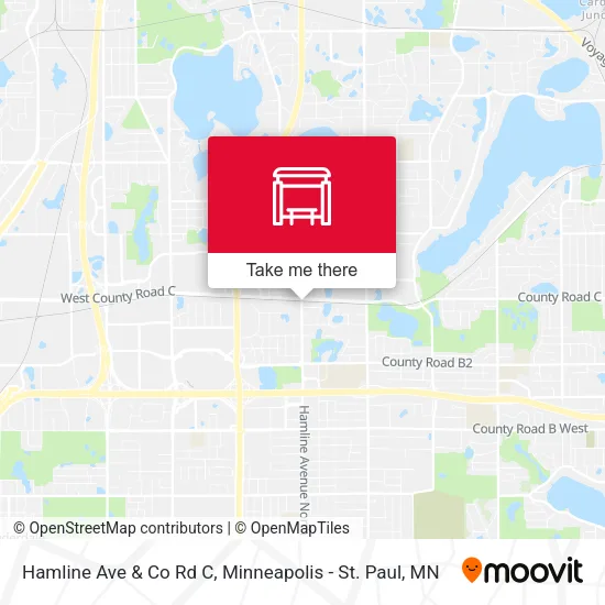 Mapa de Hamline Ave & Co Rd C