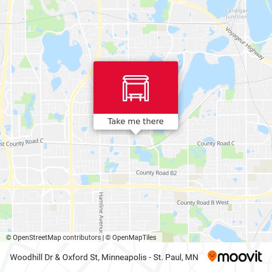Woodhill Dr & Oxford St map