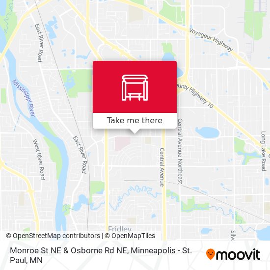 Mapa de Monroe St NE & Osborne Rd NE