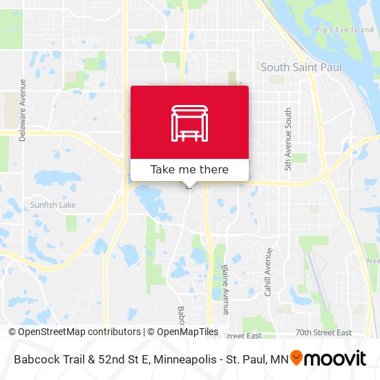 Babcock Trail & 52nd St E map
