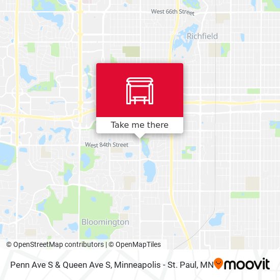 Mapa de Penn Ave S & Queen Ave S
