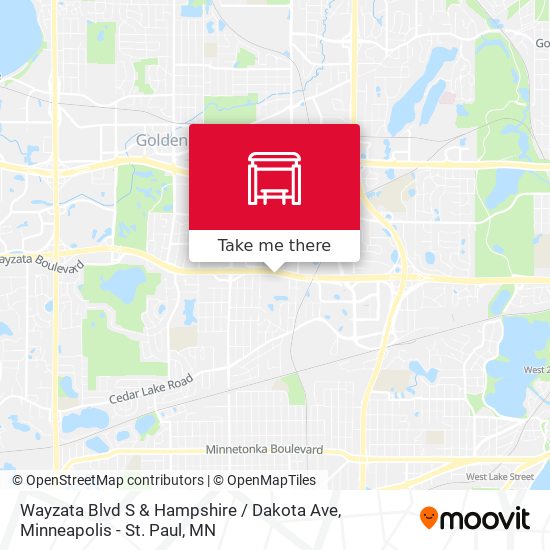 Mapa de Wayzata Blvd S & Hampshire / Dakota Ave