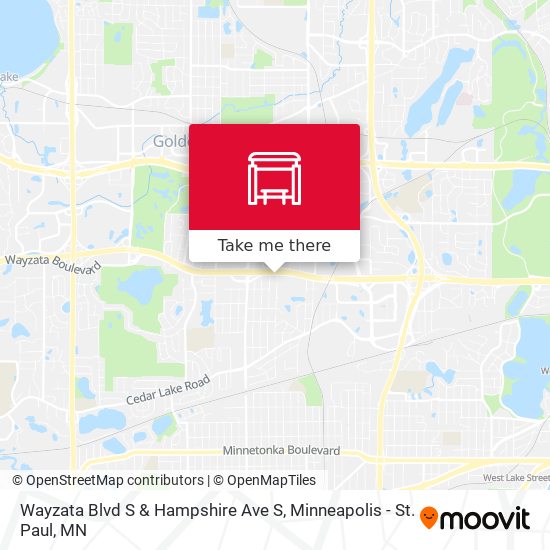 Wayzata Blvd S & Hampshire Ave S map