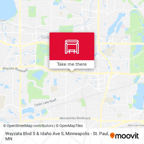 Wayzata Blvd S & Idaho Ave S map