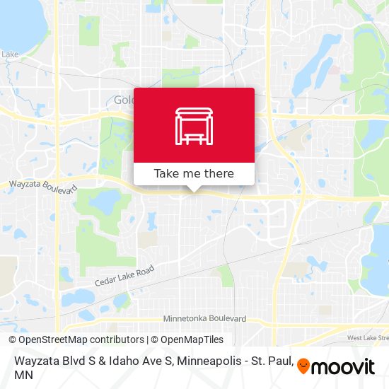 Wayzata Blvd S & Idaho Ave S map