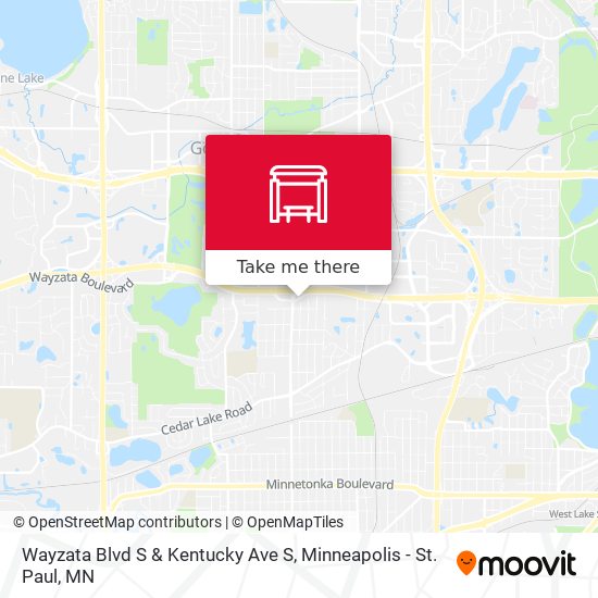 Wayzata Blvd S & Kentucky Ave S map