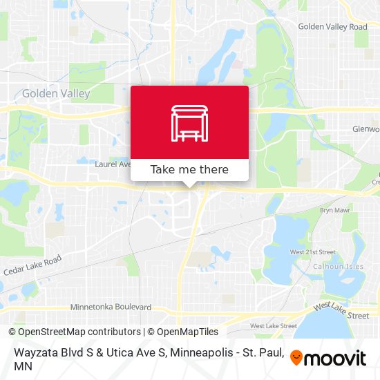 Wayzata Blvd S & Utica Ave S map