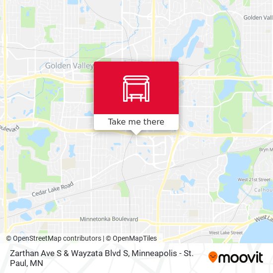 Mapa de Zarthan Ave S & Wayzata Blvd S