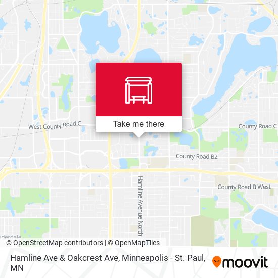Mapa de Hamline Ave & Oakcrest Ave