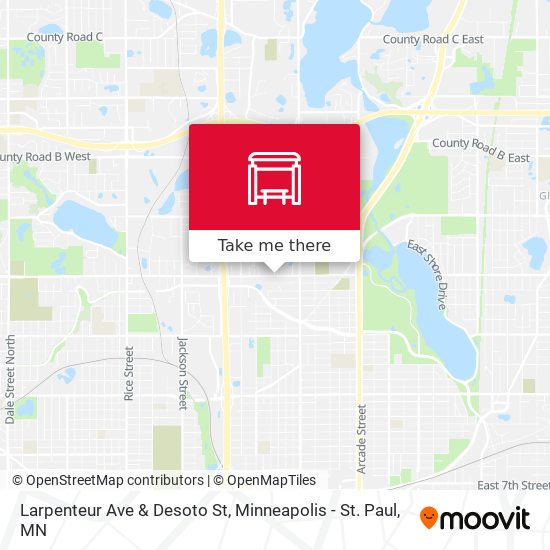 Larpenteur Ave & Desoto St map