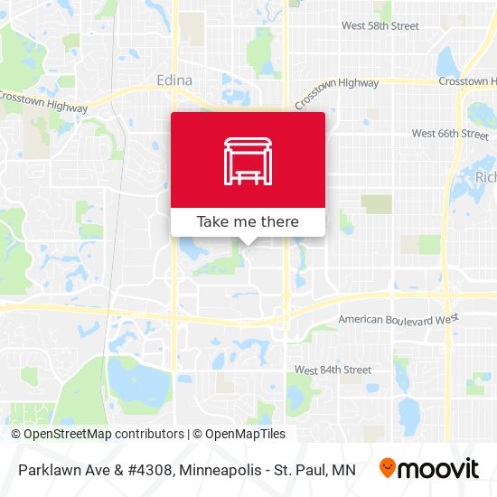 Mapa de Parklawn Ave & #4308