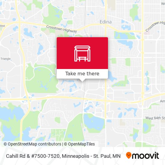 Mapa de Cahill Rd & #7500-7520