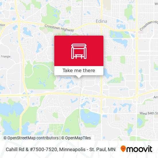 Cahill Rd & #7500-7520 map