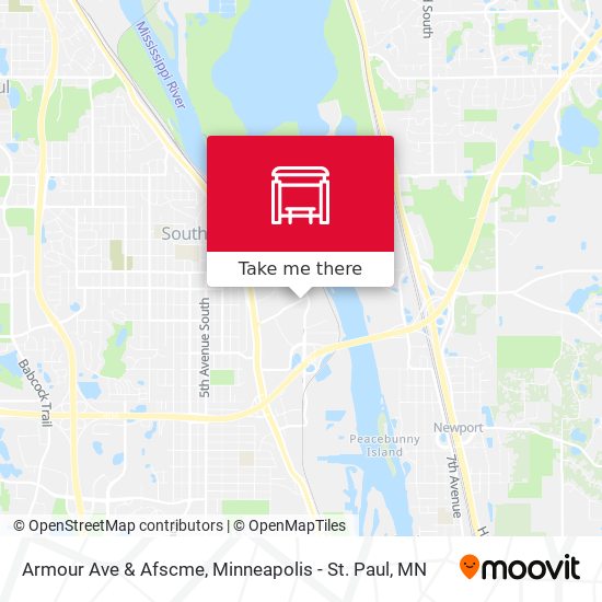 Armour Ave & Afscme map