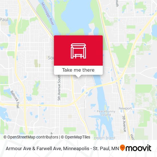 Armour Ave & Farwell Ave map