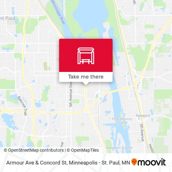 Armour Ave & Concord St map