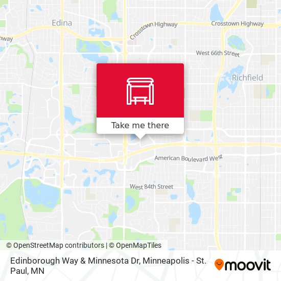 Edinborough Way & Minnesota Dr map