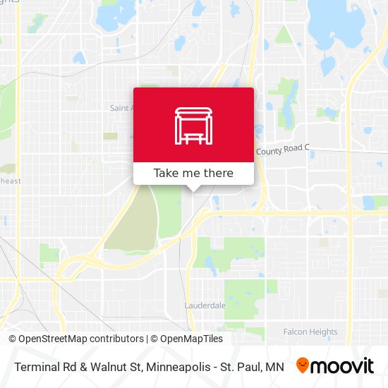 Terminal Rd & Walnut St map