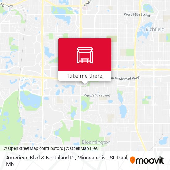 American Blvd & Northland Dr map