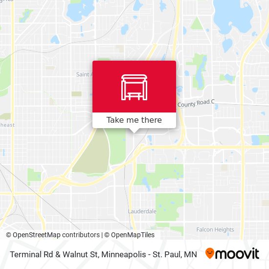 Terminal Rd & Walnut St map