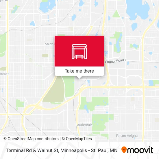 Terminal Rd & Walnut St map